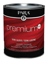 Para Premium Series 9034-14 Interior Paint, Solvent, Water, Semi-Gloss, Pastel, 1 qt, 450 to 500 sq-ft Coverage Area